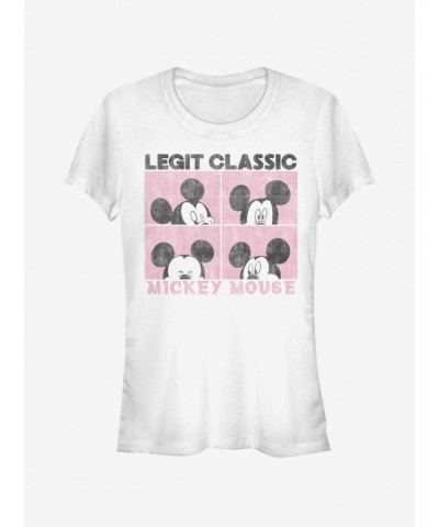 Disney Mickey Mouse Mickey Faces Girls T-Shirt $7.47 T-Shirts