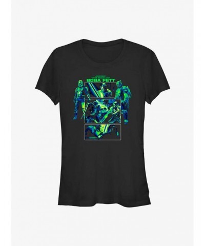 Star Wars The Book of Boba Fett Dark Saber Girls T-Shirt $7.72 T-Shirts