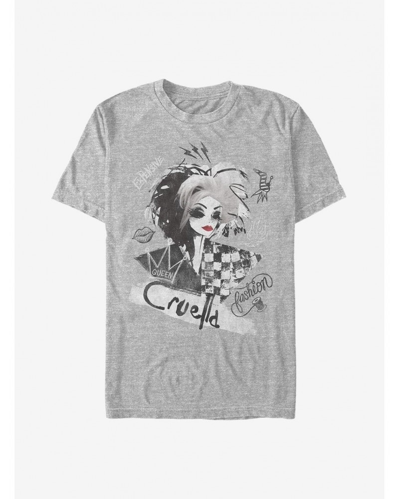 Disney Cruella Artsy Cruella T-Shirt $8.37 T-Shirts