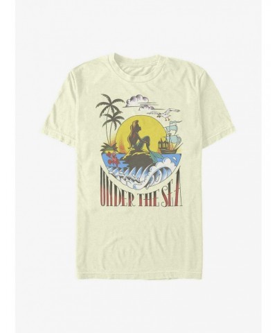 Disney The Little Mermaid Sunset Poster T-Shirt $8.13 T-Shirts