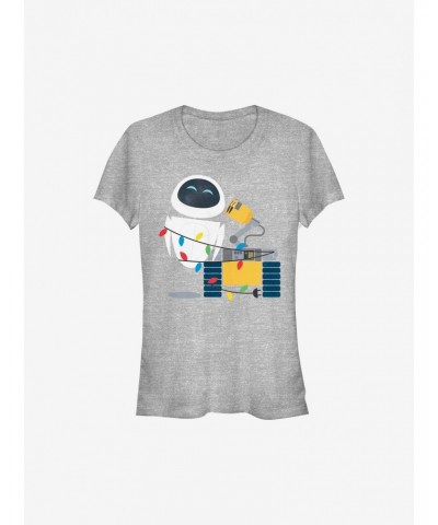 Disney Pixar Wall-E Christmas Lights Girls T-Shirt $11.45 T-Shirts