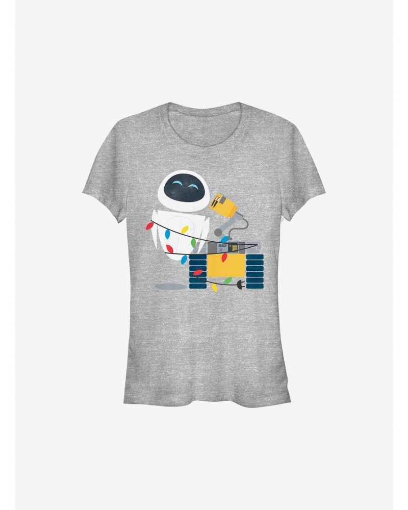 Disney Pixar Wall-E Christmas Lights Girls T-Shirt $11.45 T-Shirts