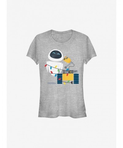 Disney Pixar Wall-E Christmas Lights Girls T-Shirt $11.45 T-Shirts