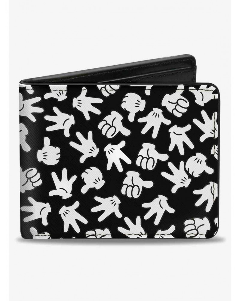 Disney Mickey Mouse Hand Gestures ScatteBifold Wallet $9.41 Wallets