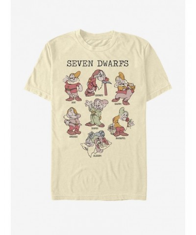 Disney Snow White Dwarf Grid T-Shirt $9.08 T-Shirts