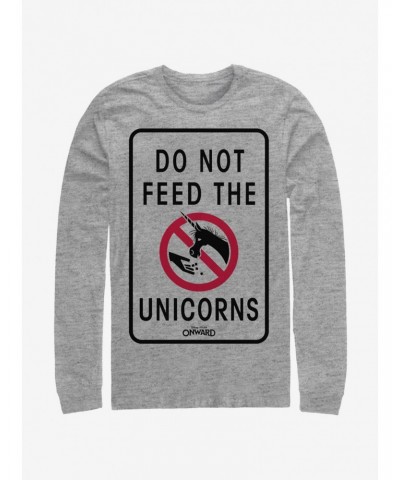 Disney Pixar Onward Don't Feed The Unicorns Long-Sleeve T-Shirt $13.16 T-Shirts