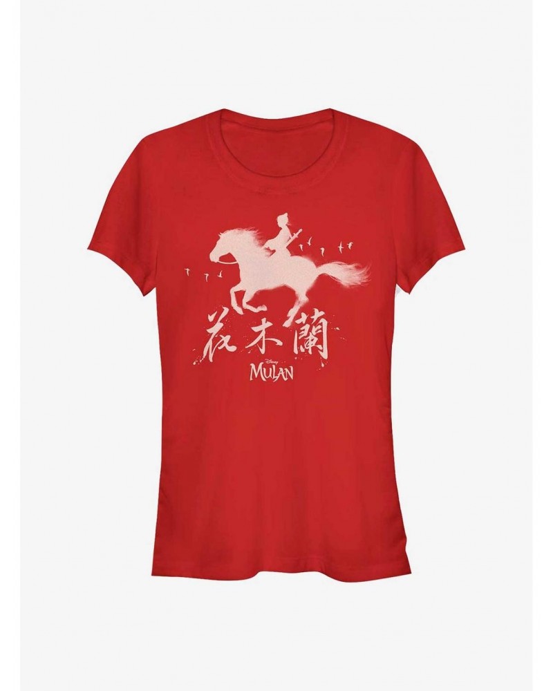 Disney Mulan Mulan Sihouette Girls T-Shirt $10.71 T-Shirts