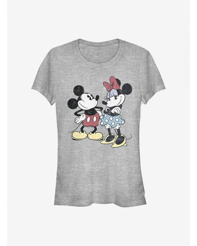 Disney Mickey Mouse Mickey Minnie Retro Girls T-Shirt $12.45 T-Shirts