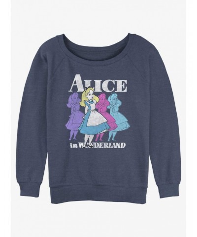 Disney Alice in Wonderland Trippy Alice Girls Slouchy Sweatshirt $16.61 Sweatshirts