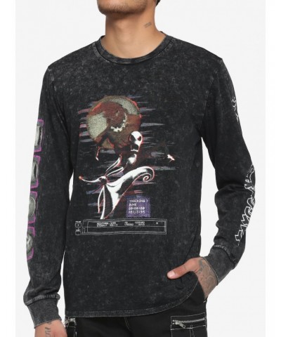 The Nightmare Before Christmas Jack Glitch Long-Sleeve T-Shirt $4.87 T-Shirts