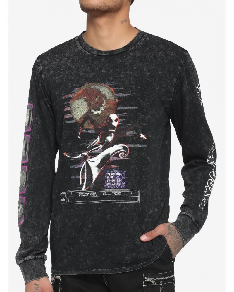 The Nightmare Before Christmas Jack Glitch Long-Sleeve T-Shirt $4.87 T-Shirts