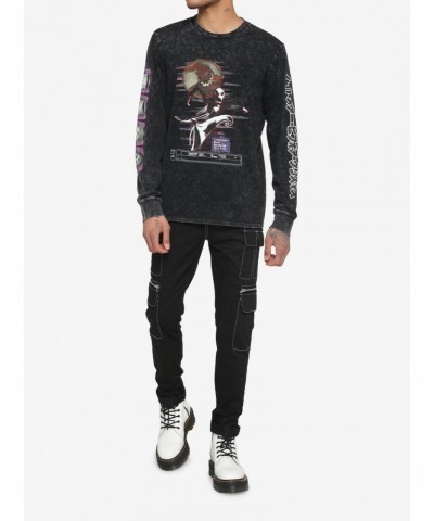 The Nightmare Before Christmas Jack Glitch Long-Sleeve T-Shirt $4.87 T-Shirts