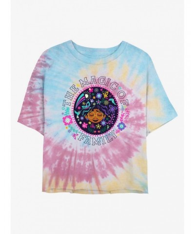 Disney Encanto Magic of Family Tie Dye Crop Girls T-Shirt $11.03 T-Shirts