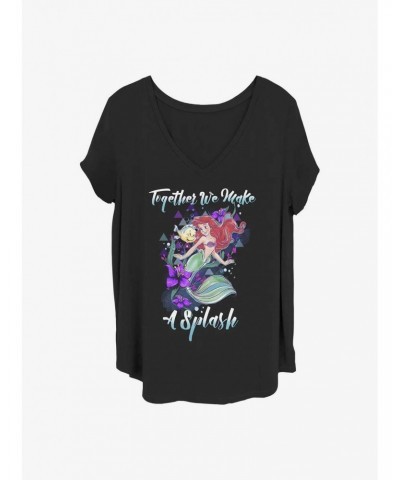 Disney The Little Mermaid Make A Splash Girls T-Shirt Plus Size $13.87 T-Shirts