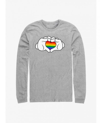 Disney Mickey Mouse Rainbow Love Long-Sleeve T-Shirt $14.15 T-Shirts