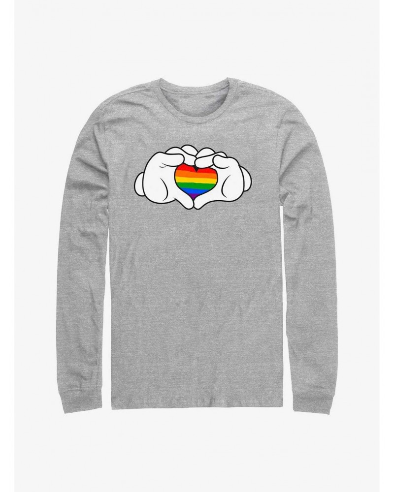 Disney Mickey Mouse Rainbow Love Long-Sleeve T-Shirt $14.15 T-Shirts