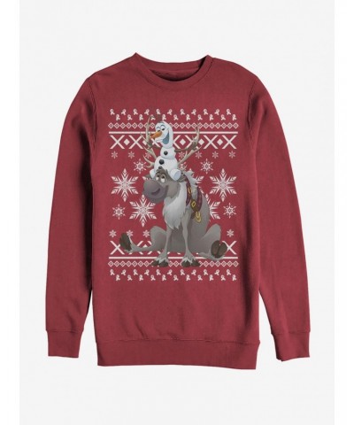 Frozen Ugly Christmas Sweater Friends Girls Sweatshirt $15.50 Sweatshirts