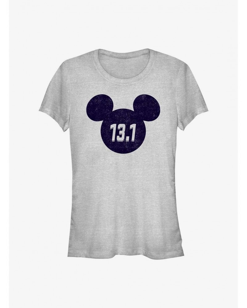 Disney Mickey Mouse 13.1 Half Marathon Ears Girls T-Shirt $12.45 T-Shirts