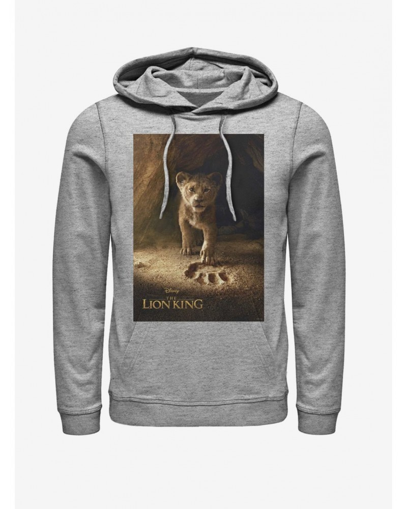 Disney The Lion King 2019 Simba Poster Heathered Hoodie $13.92 Hoodies