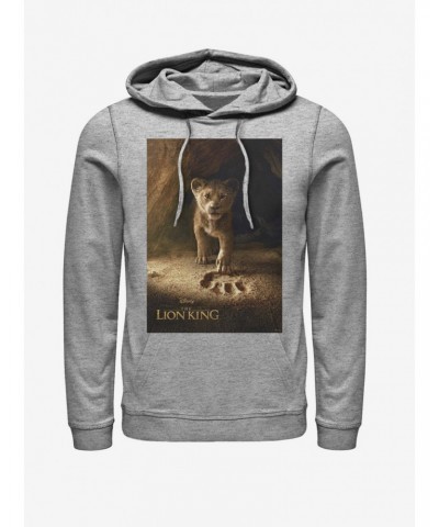 Disney The Lion King 2019 Simba Poster Heathered Hoodie $13.92 Hoodies