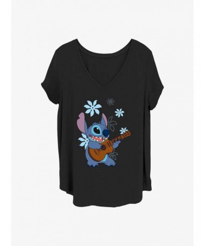 Disney Lilo & Stitch Music Man Stitch Girls T-Shirt Plus Size $9.54 T-Shirts