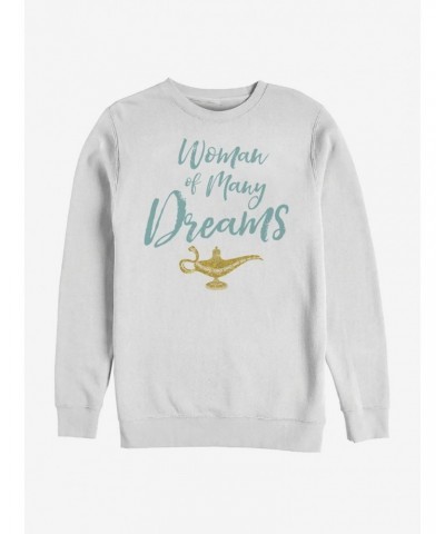 Disney Aladdin 2019 Woman of Many Dreams Cursive Sweatshirt $14.76 Sweatshirts