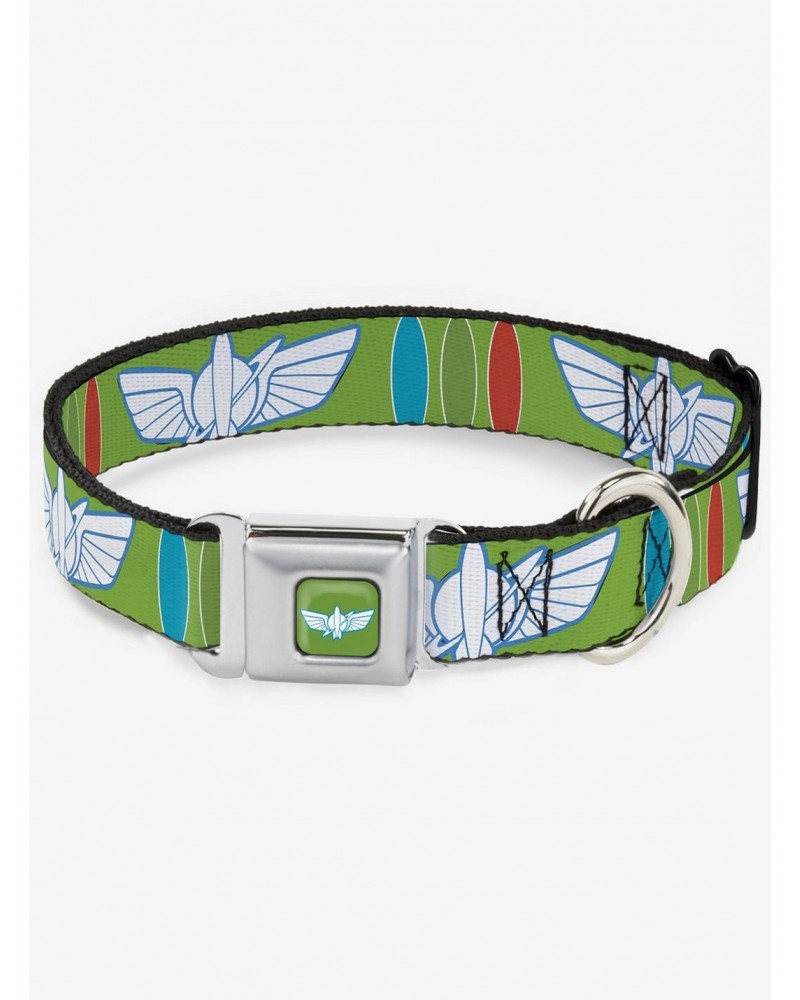 Disney Pixar Toy Story Buzz Lightyear Bounding Space Ranger Seatbelt Buckle Dog Collar $7.47 Pet Collars