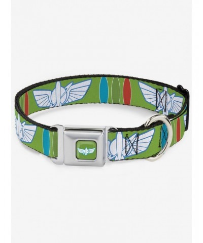 Disney Pixar Toy Story Buzz Lightyear Bounding Space Ranger Seatbelt Buckle Dog Collar $7.47 Pet Collars