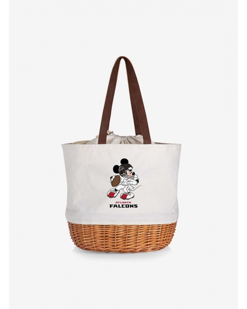 Disney Mickey Mouse NFL Atlanta Falcons Canvas Willow Basket Tote $25.31 Totes