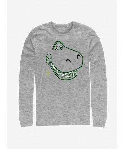 Disney Pixar Toy Story Rex Big Face Long-Sleeve T-Shirt $12.17 T-Shirts