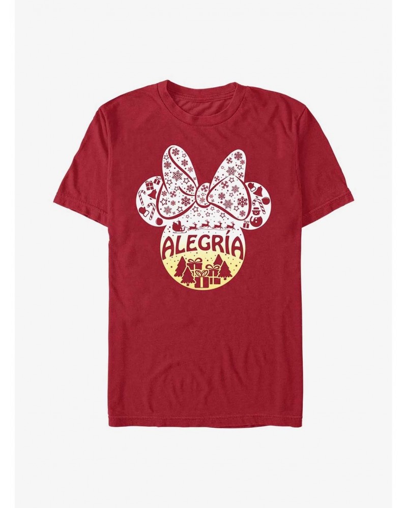 Disney Minnie Mouse Alegria Joy in Spanish Ears T-Shirt $9.32 T-Shirts