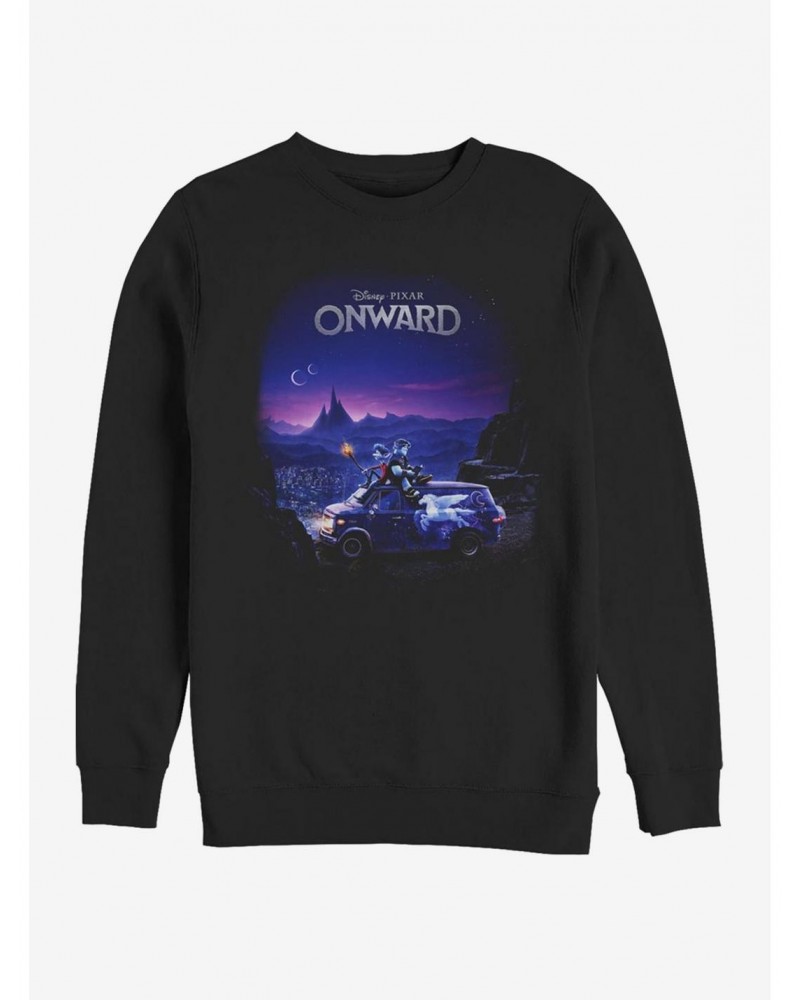 Disney Pixar Onward Poster Knockout Crew Sweatshirt $18.45 Sweatshirts