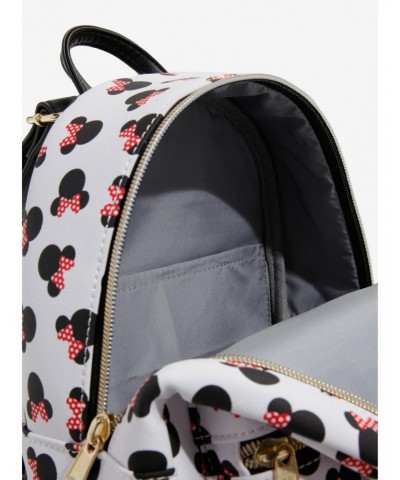 Loungefly Disney Minnie Mouse Heads Mini Backpack $26.96 Backpacks