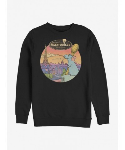 Disney Pixar Ratatouille Le Rat Parisian Crew Sweatshirt $14.76 Sweatshirts