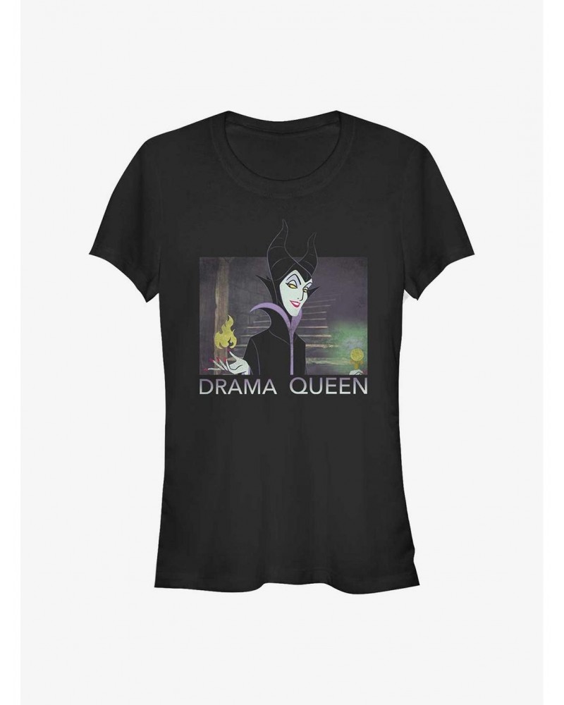 Disney Maleficent Maleficent Drama Queen Girls T-Shirt $9.46 T-Shirts