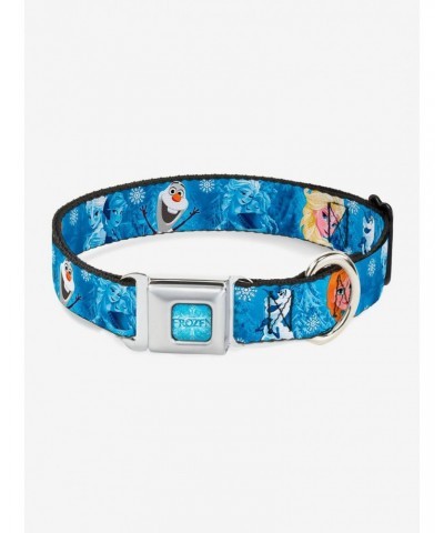 Disney Frozen Character Poses Seatbelt Buckle Pet Collar $11.70 Pet Collars