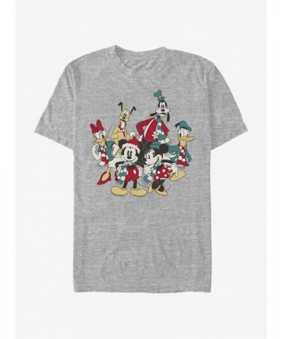 Disney Mickey Mouse Holiday Group T-Shirt $8.13 T-Shirts