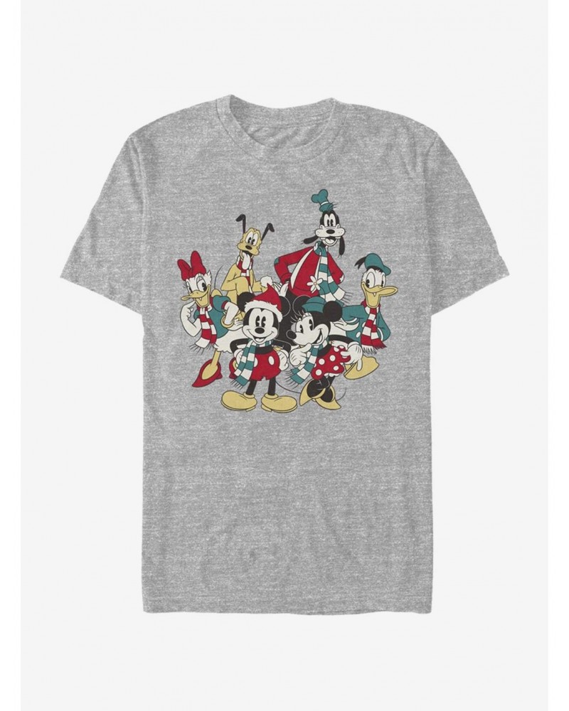 Disney Mickey Mouse Holiday Group T-Shirt $8.13 T-Shirts