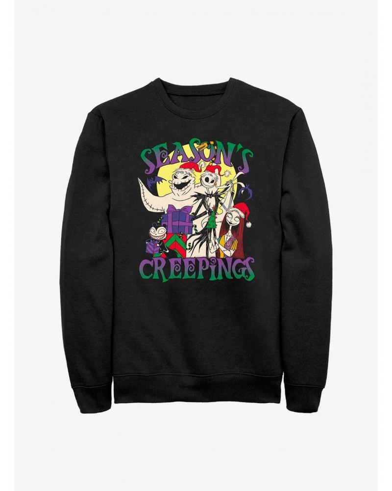 The Nightmare Before Christmas Season's Creepings Crew Sweatshirt $13.28 Sweatshirts