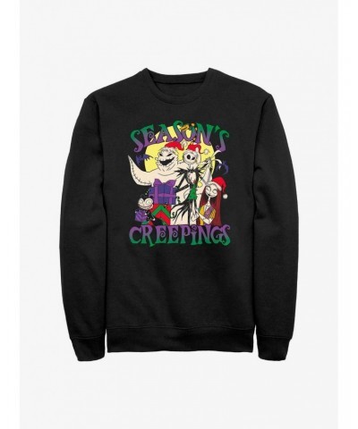 The Nightmare Before Christmas Season's Creepings Crew Sweatshirt $13.28 Sweatshirts