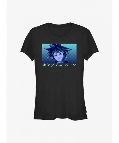 Kingdom Hearts Sora Portrait Girls T-Shirt $10.21 T-Shirts