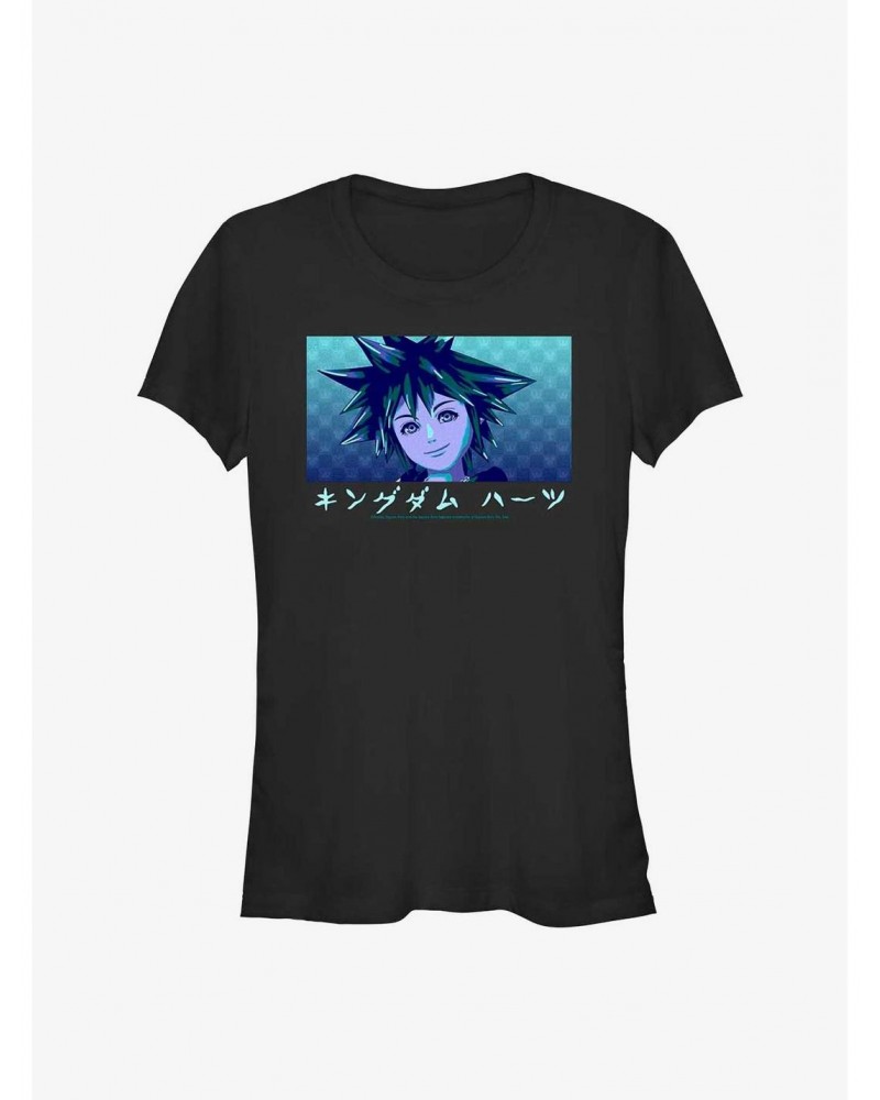 Kingdom Hearts Sora Portrait Girls T-Shirt $10.21 T-Shirts