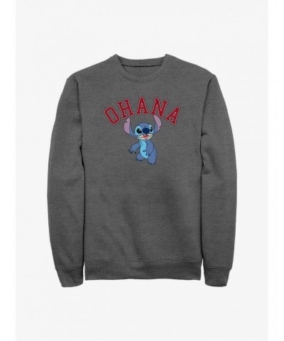 Disney Lilo & Stitch Ohana Collegiate Sweatshirt $16.61 Sweatshirts