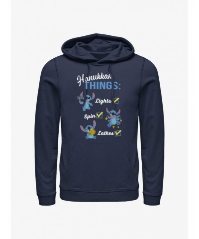 Disney Lilo & Stitch Hanukkah List Hoodie $19.76 Hoodies