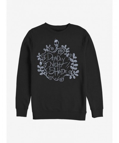 Disney The Nightmare Before Christmas Deadly Night Shade Crew Sweatshirt $15.13 Sweatshirts