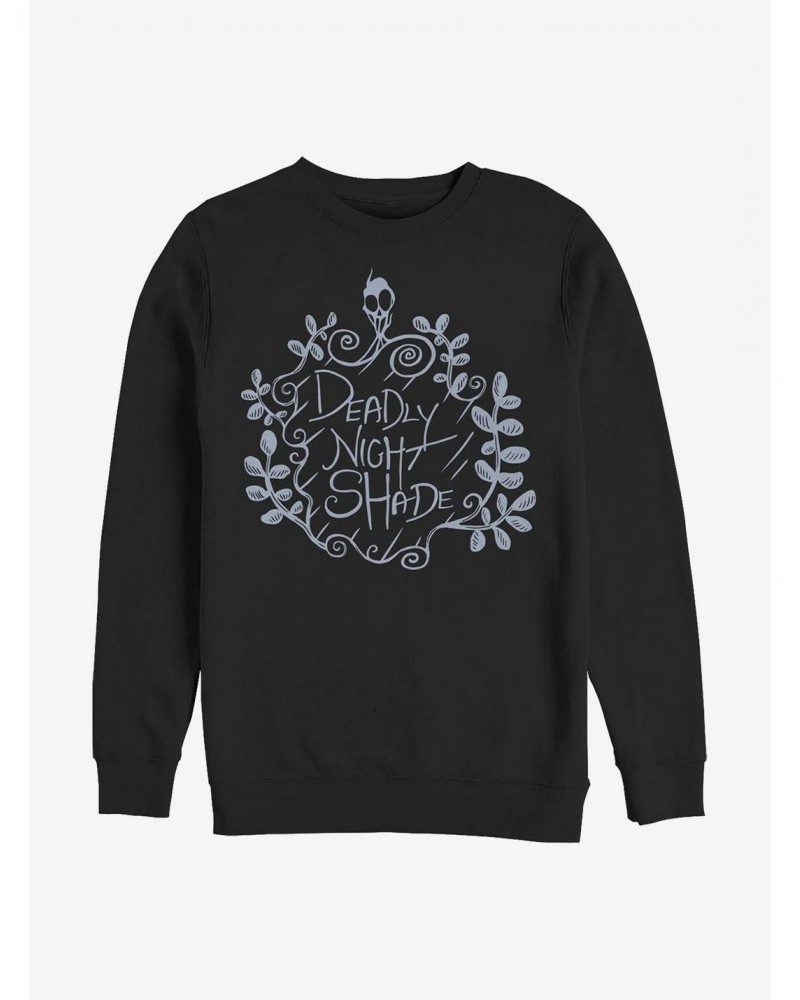 Disney The Nightmare Before Christmas Deadly Night Shade Crew Sweatshirt $15.13 Sweatshirts