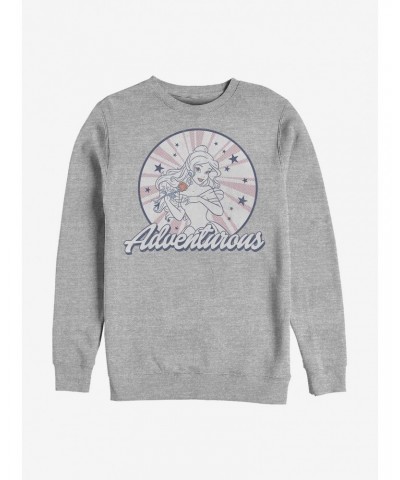 Beauty And The Beast Stars Adventurous Belle Crew Sweatshirt $11.07 Sweatshirts