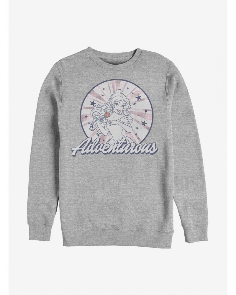 Beauty And The Beast Stars Adventurous Belle Crew Sweatshirt $11.07 Sweatshirts