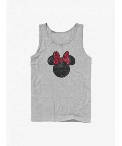 Disney Minnie Mouse Minnie Leopard Bow Tank Top $8.96 Tops