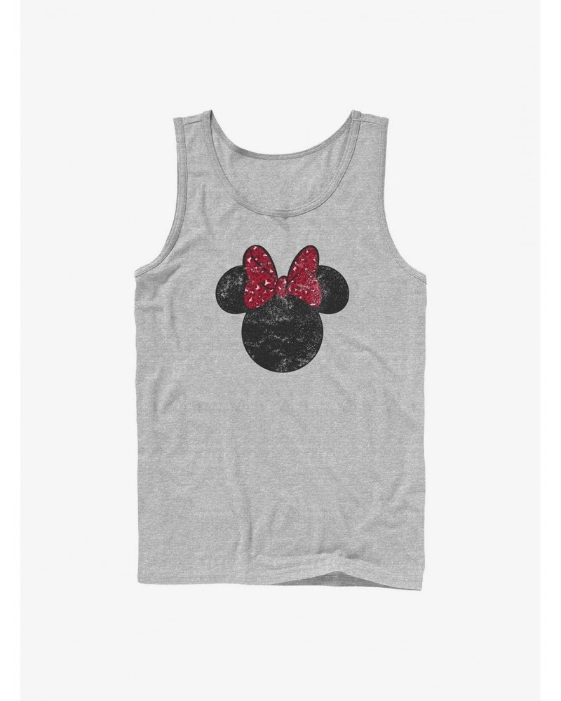 Disney Minnie Mouse Minnie Leopard Bow Tank Top $8.96 Tops